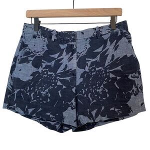 GAP Tailored Shorts Blue Tropical Print size 6